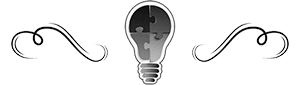 1 Smart Girl puzzle piece light bulb icon